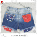 Shorts for girls love bleached ombre denim